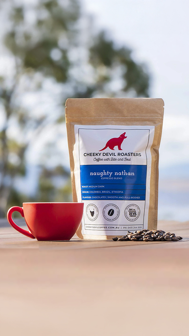 Cheeky Devil Coffee Roaster Rebrand: Bold Packaging Makeover