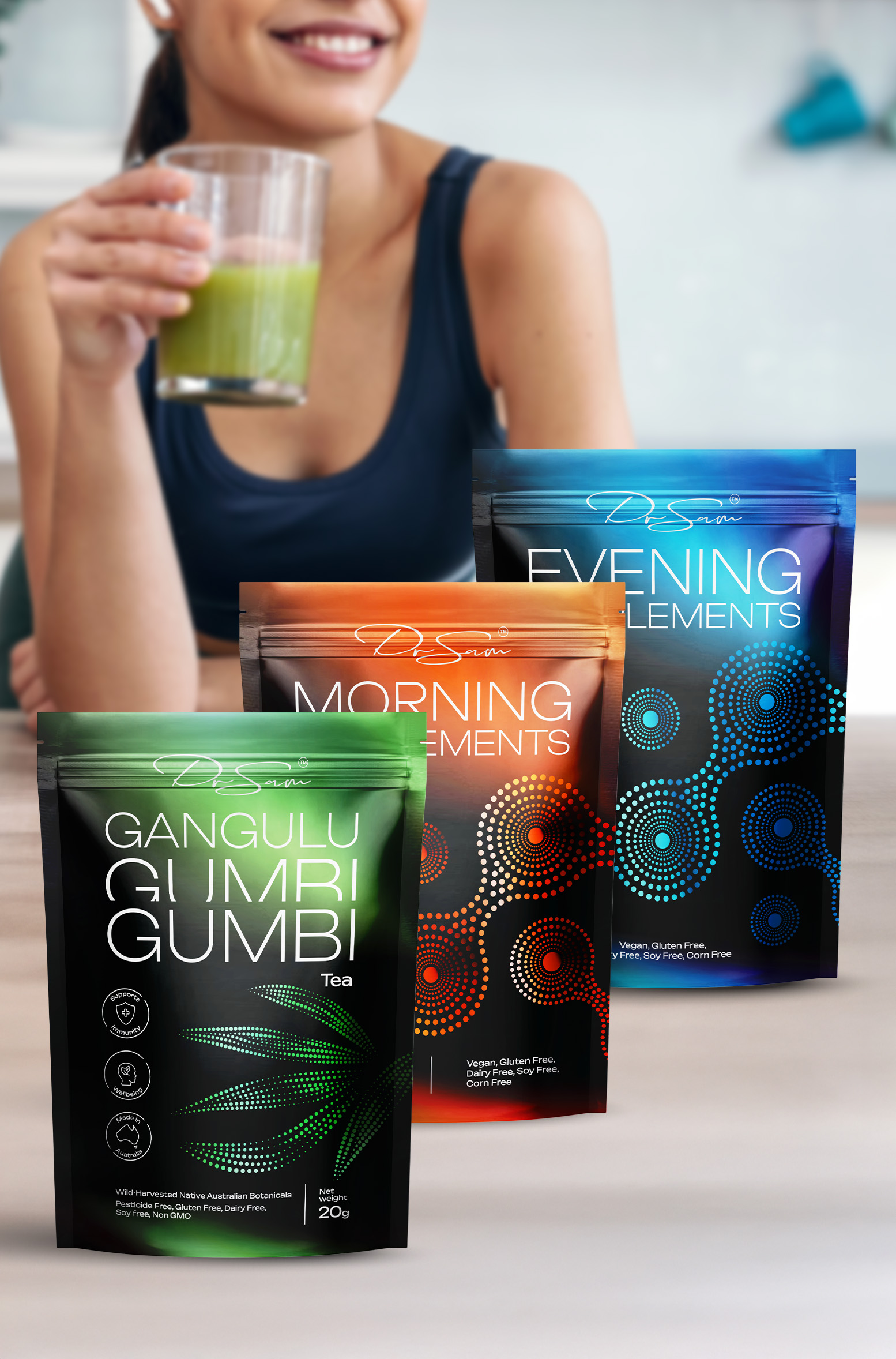 Dr Sam Longevity Supplement Packaging