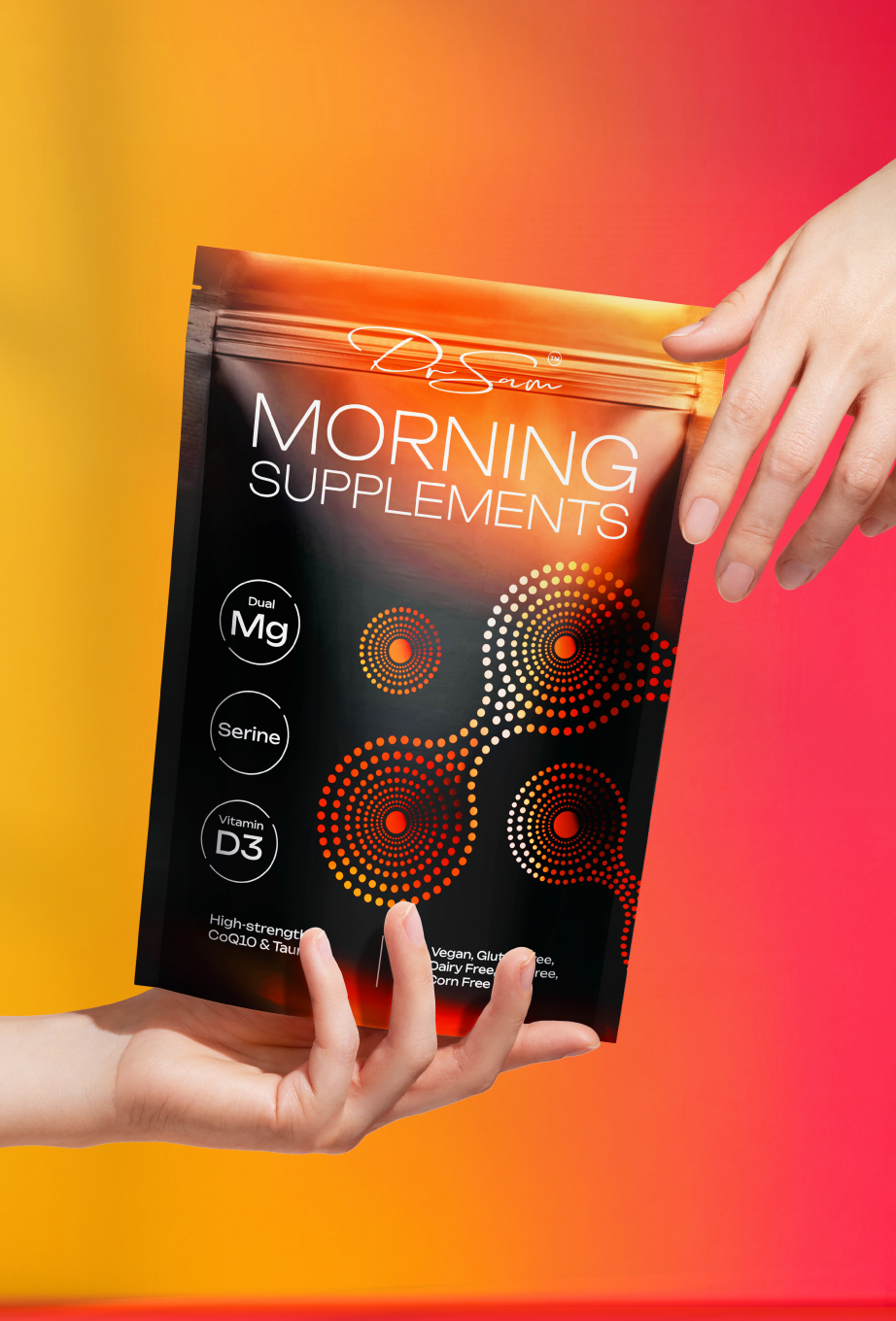 Dr Sam Longevity Supplement Packaging