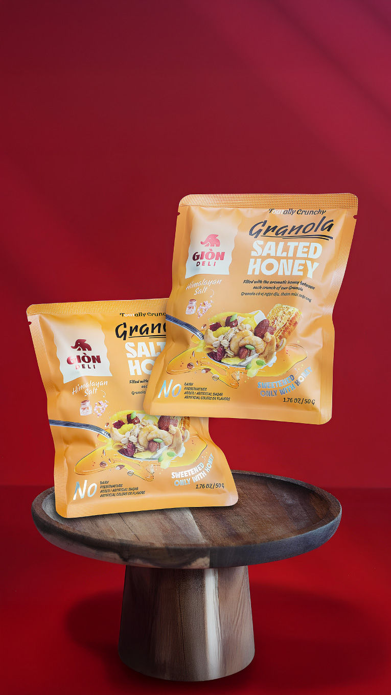 Gion Deli Granola Packaging Design: From Bland to Brand‑Star