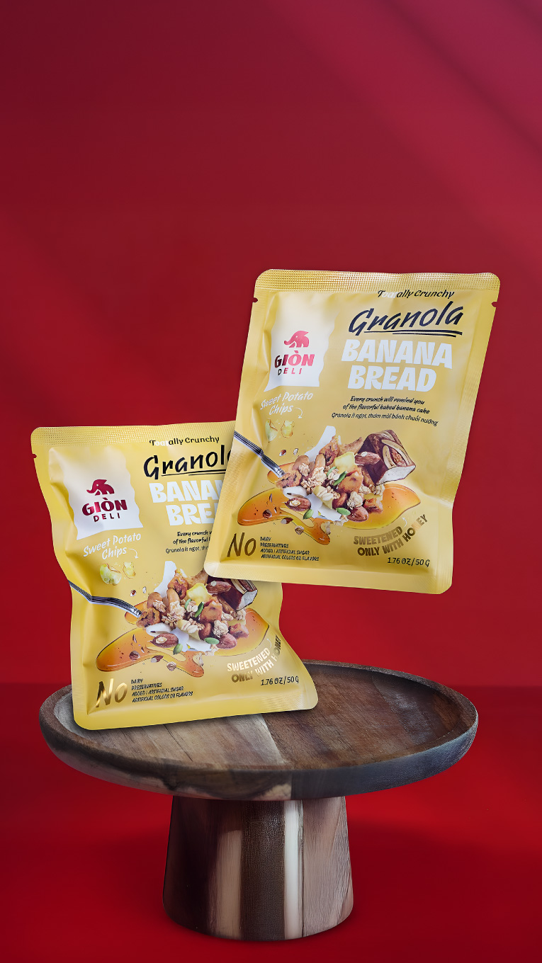 Gion Deli Granola Packaging Design: From Bland to Brand‑Star