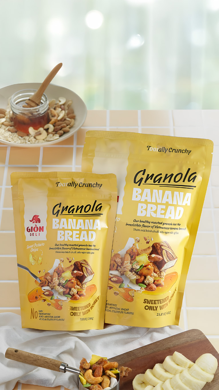 Gion Deli Granola Packaging Design: From Bland to Brand‑Star