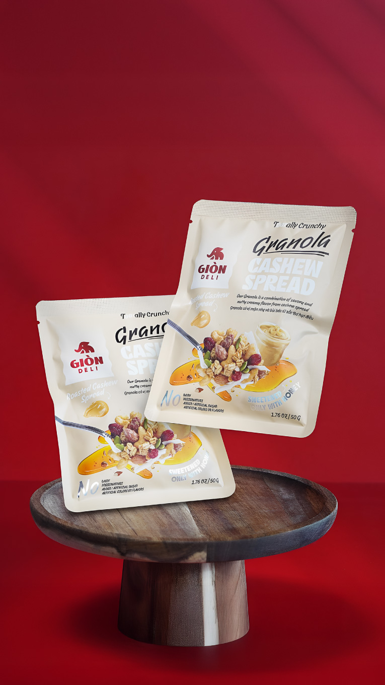 Gion Deli Granola Packaging Design: From Bland to Brand‑Star