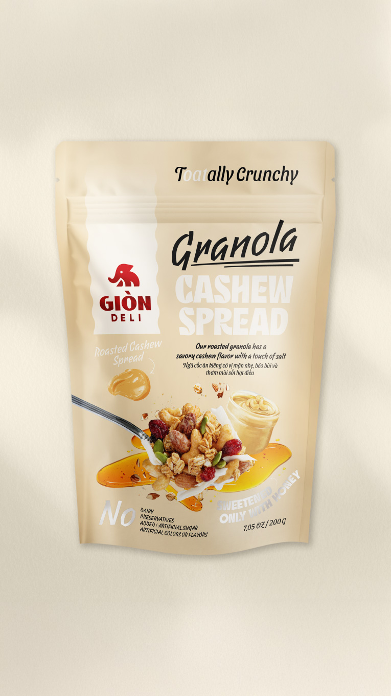 Gion Deli Granola Packaging Design: From Bland to Brand‑Star