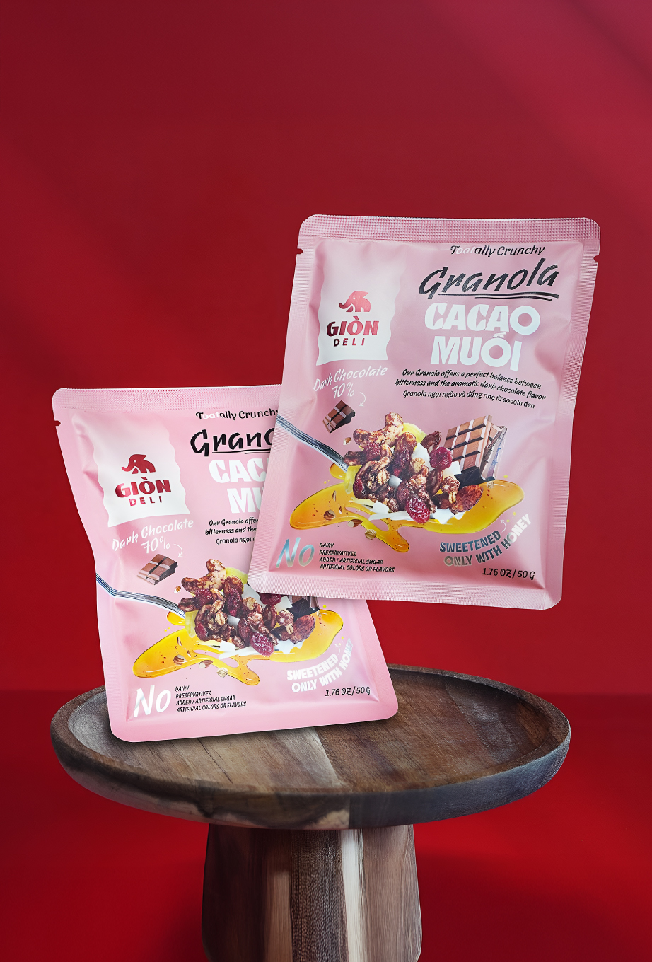 Gion Deli Granola Packaging Design: From Bland to Brand‑Star