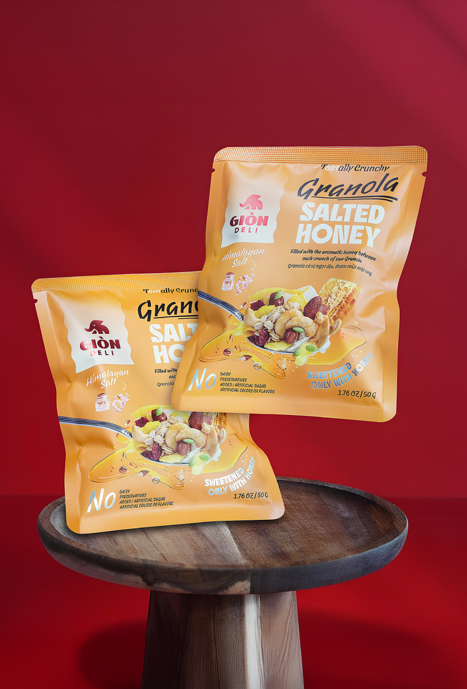Gion Deli Granola Packaging Design: From Bland to Brand‑Star