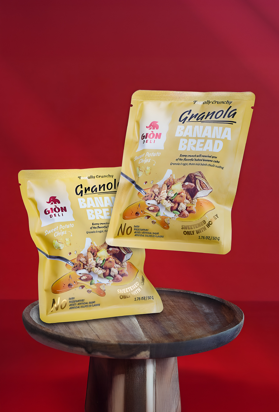 Gion Deli Granola Packaging Design: From Bland to Brand‑Star
