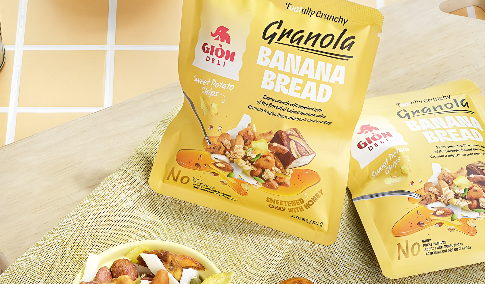 Gion Deli Granola Packaging Design: From Bland to Brand‑Star