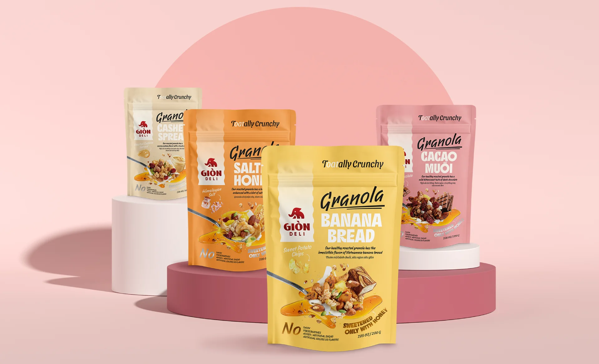 Gion Deli Granola Packaging Design: From Bland to Brand‑Star