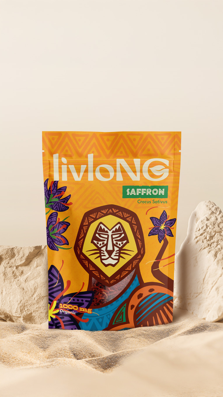 livloNG Herbal Tea Packaging Design: Tea that Carries the Spirits of Africa