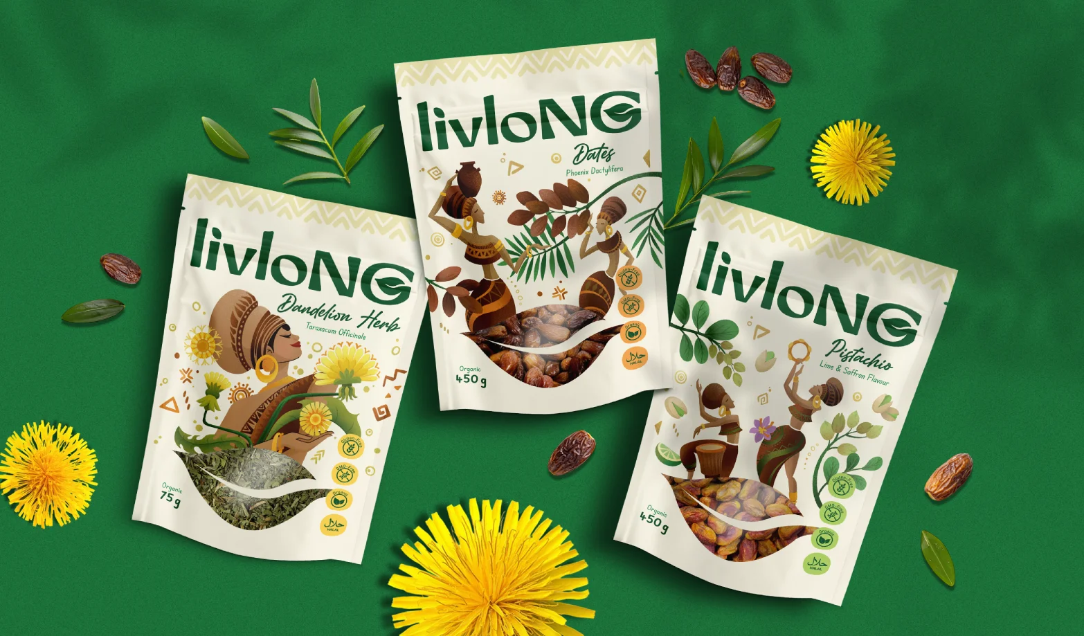 livloNG Herbal Tea Packaging Design: Tea that Carries the Spirits of Africa