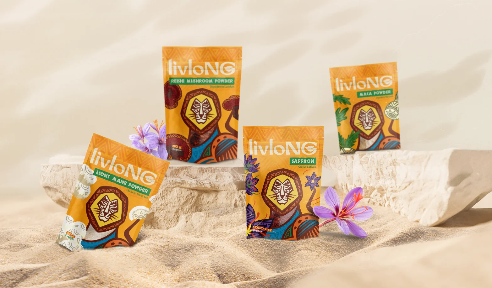 livloNG Herbal Tea Packaging Design: Tea that Carries the Spirits of Africa