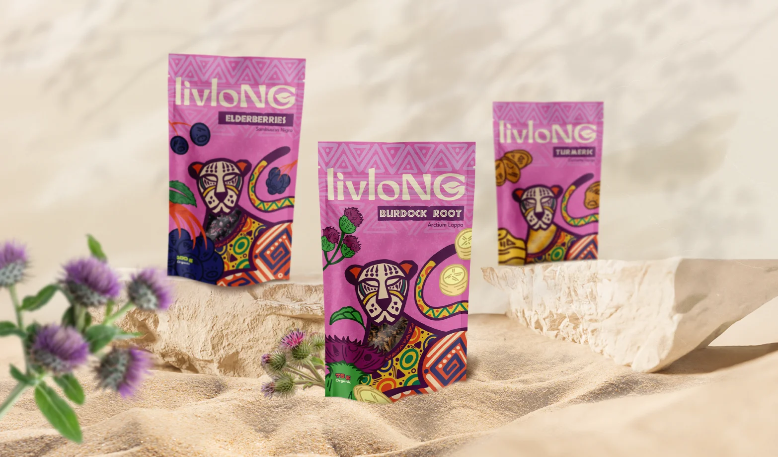 livloNG Herbal Tea Packaging Design: Tea that Carries the Spirits of Africa