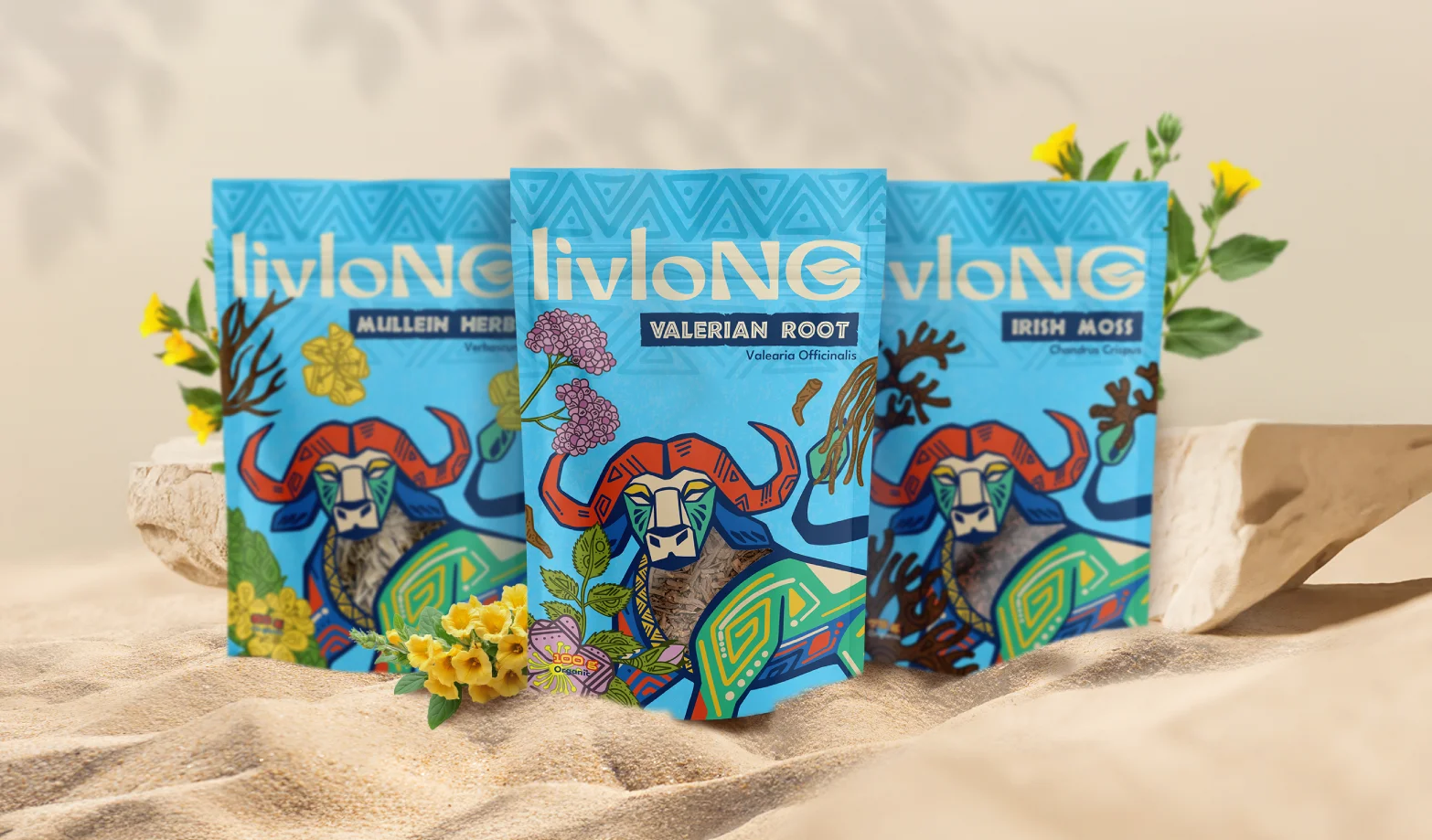 livloNG Herbal Tea Packaging Design: Tea that Carries the Spirits of Africa