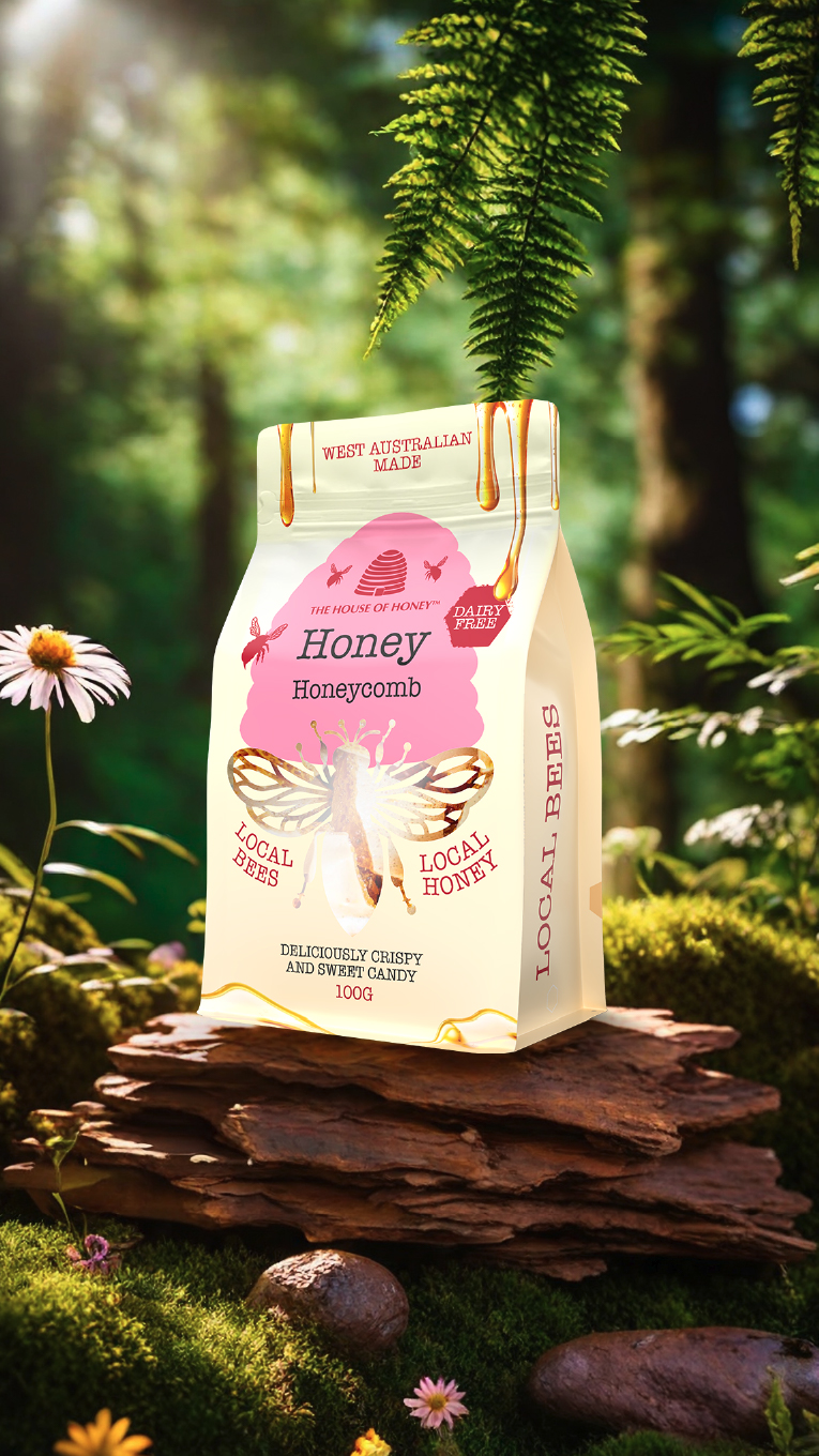 Honey candy packaging design by Thirsty Fox