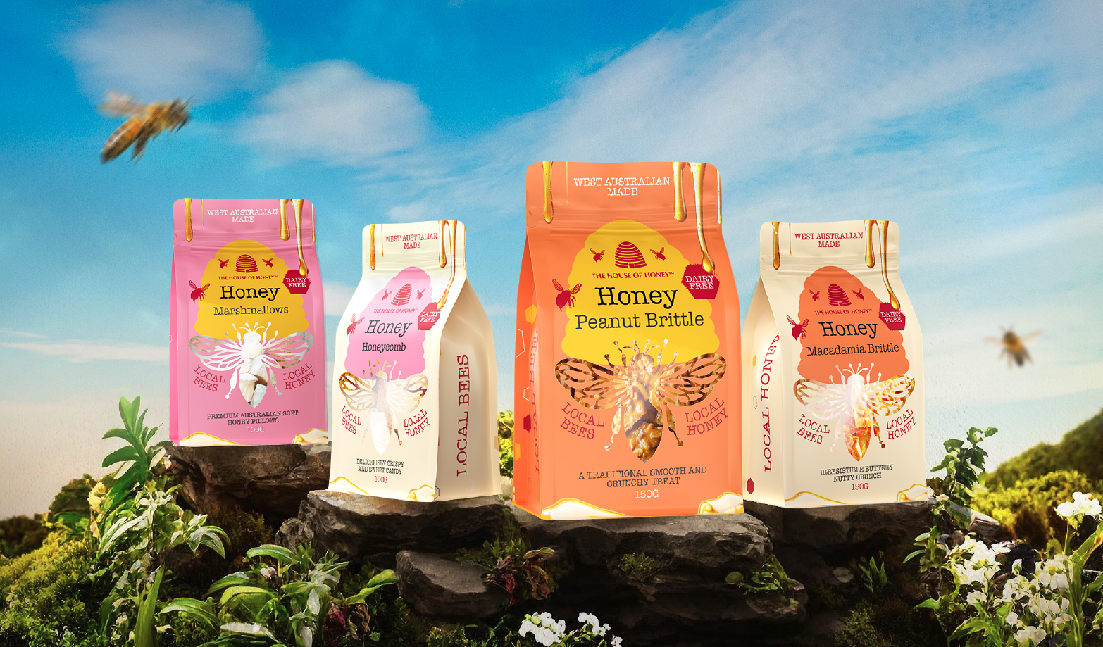 Honey Peanut Brittle Packaging
