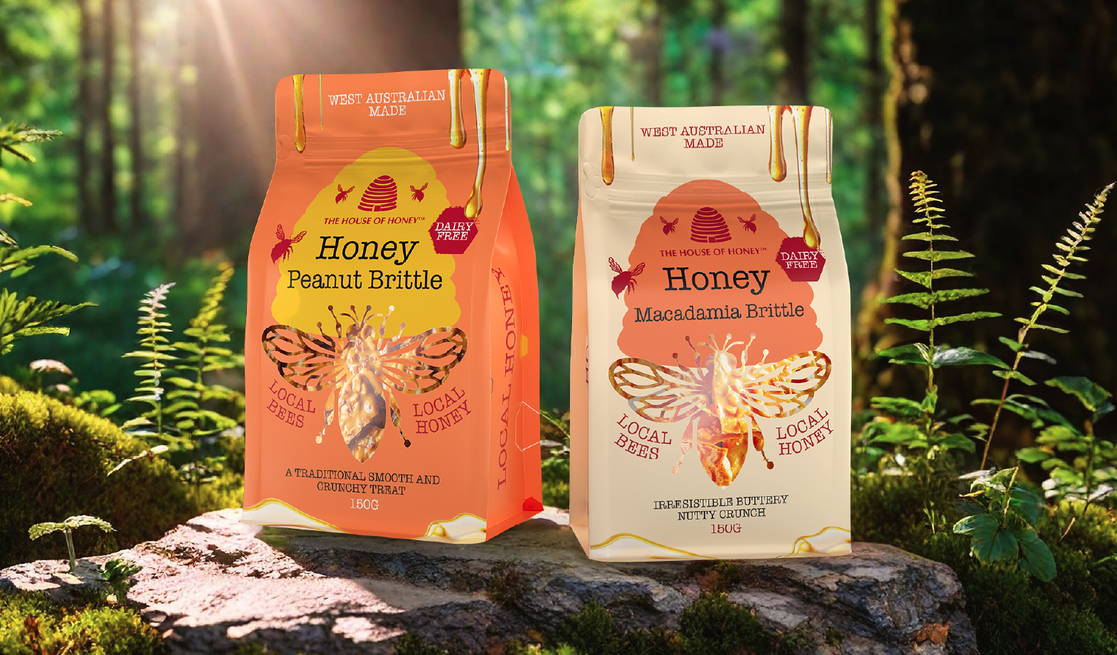 Honey candy packaging design by Thirsty Fox