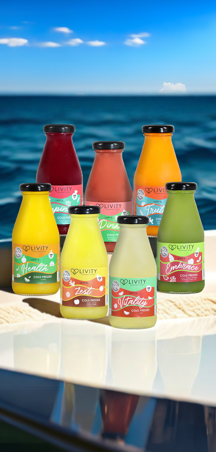 Livity Cold‑Pressed Juice Label Design: A Visual System Across Every Bottle