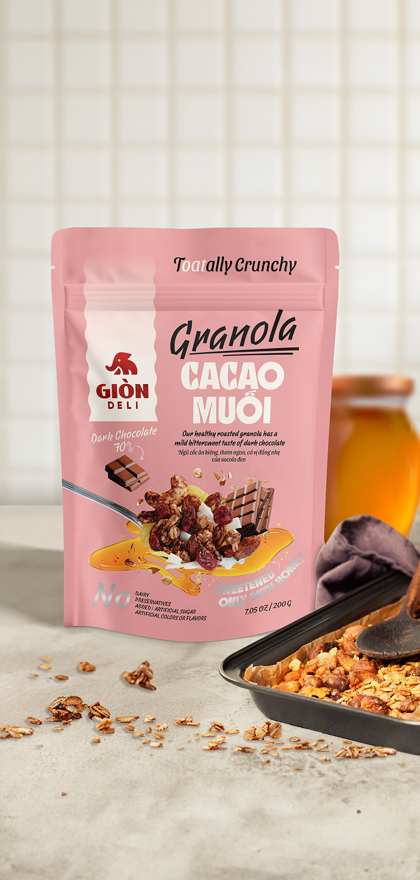 Gion Deli Granola Packaging Design: From Bland to Brand‑Star