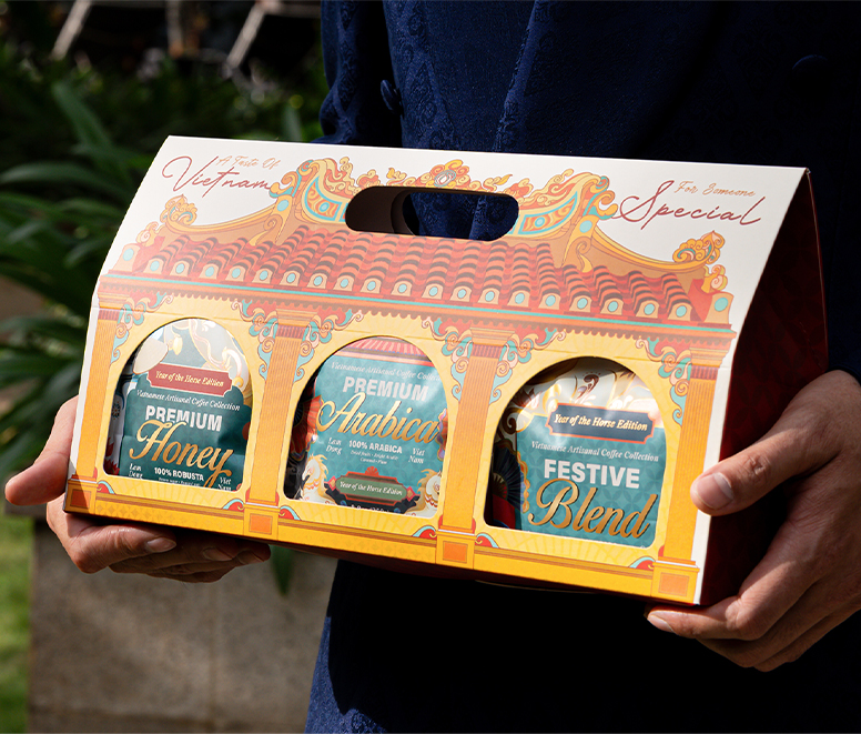 Innovative coffee box dieline design by thirsty fox
