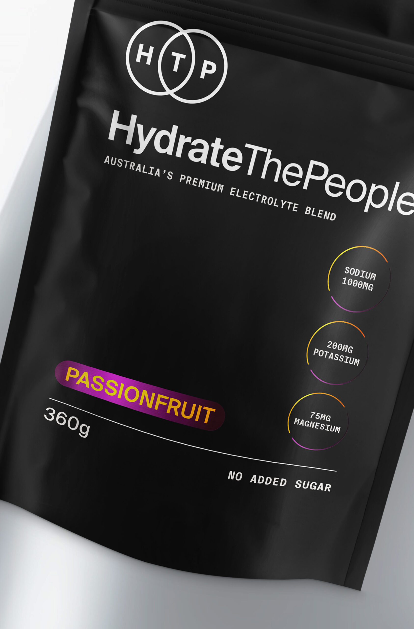 Flavoured electrolyte packaging designed by Thirsty Fox, Australia